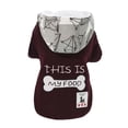 thumbnail image 2 of Abrigo para perros Sudadera con capucha Ropa de invierno para mascotas Cálido suave para perros medianos grandes Rojo L jinwen Chaqueta de invierno para perros, 2 of 8