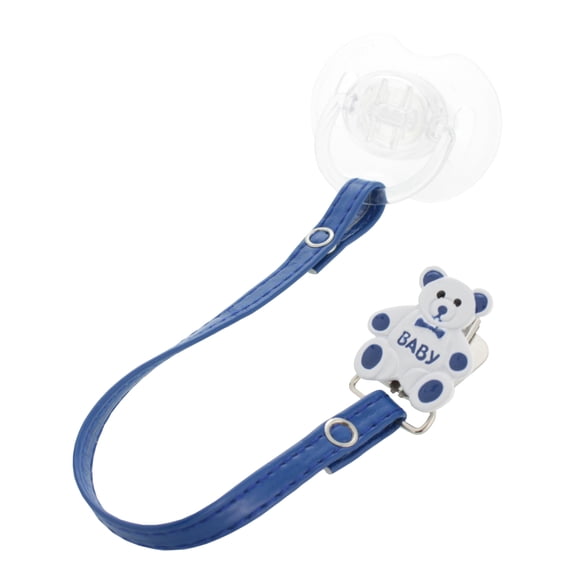 Enamel Teddy Bear with Matching Leather Strap