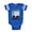 Royal Blue, variant on - Graphic Wolves - Cute Infant Baby Football Bodysuit