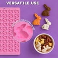 thumbnail image 4 of Baking Tool Chocolate Mold Easter Bunny Shape Plastic Kitchen Mold 11.81X7.87X0.33 Inch, 4 of 7