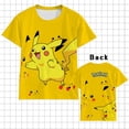 thumbnail image 1 of Camiseta de Pokémon para niños y niñas, camisa con estampado 3d de Pikachu, manga corta, informal qym unisex, 1 of 2