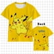 thumbnail image 1 of Camiseta de Pokémon para niños y niñas, camisa con estampado 3d de Pikachu, manga corta, informal qym unisex, 1 of 2