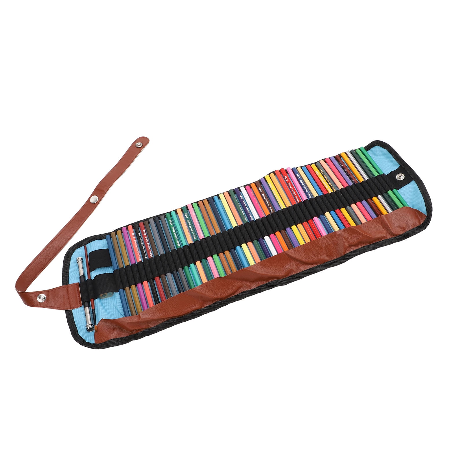 NFTIGB 50 Colors Water Soluble Colored Pencils Set, Artist Drawing Pencils with Canvas Roll Pouch, Watercolor Brush, Sharpener for Sketching, Adult Coloring & Kids (8.27 in / 21 cm)