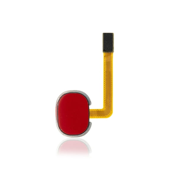 Replacement Fingerprint Reader With Flex Cable Compatible For Samsung Galaxy A20 (A205 / 2019) (Red)