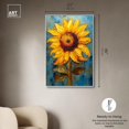 thumbnail image 5 of Impressionist Sunflower Canvas Sunflower Art Prints by Art Remedy, White Frame, 30" x 45", 5 of 7