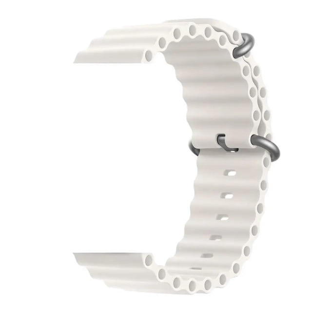 Correa silicona ocean Watch para smartwatch 38/40mm color blanco para apple watch