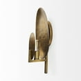 thumbnail image 3 of Mercana Clarence 7.0L X 5.3W X 17.0H Metal Hammered Gold Round Wall Sconce, 3 of 9