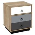 thumbnail image 1 of Gymax Table de Nuit avec Tiroir et Armoire de Rangement Table d'Appoint en Bois Table de Bout, 1 of 9