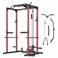 thumbnail image 1 of Power Cage, Multifunctional Power Rack for Home Gym, Squat Rack with LAT Pulldown, & Pull-Up Bar, 1600LBS Capacity, Strength Training Equipment with More Attachments, 1 of 7