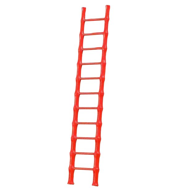 Miniescalera decorativa de madera para decoración del Festival de Primavera chino, miniescalera decorativa para el hogar, sala de estar, mesa, , Rojo 11 Paso