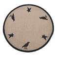 thumbnail image 4 of Braided Cotton Raven Harvest Stencil Placemat 14 inch Diameter, 4 of 4