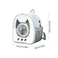 thumbnail image 2 of OCCOA Handheld Backpack 2 In 1 Cats Carrier Foldable, Pet Sling Carrier for Small Dogs Cats, Outdoor Hiking Vet Visits Travel Bag, White, 2 of 6