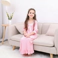 thumbnail image 3 of Robe Fille Tout-Petit Blanche Rose Robe Décontractée Jupe Princesse pour Fille 3-15 Ans, 3 of 6