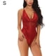 thumbnail image 1 of Mono sexy Mono de cosplay suave Mono de tela con pantalla de encaje para mujeres adultas, rojo vino, S Sweethay XX000036-04, 1 of 7