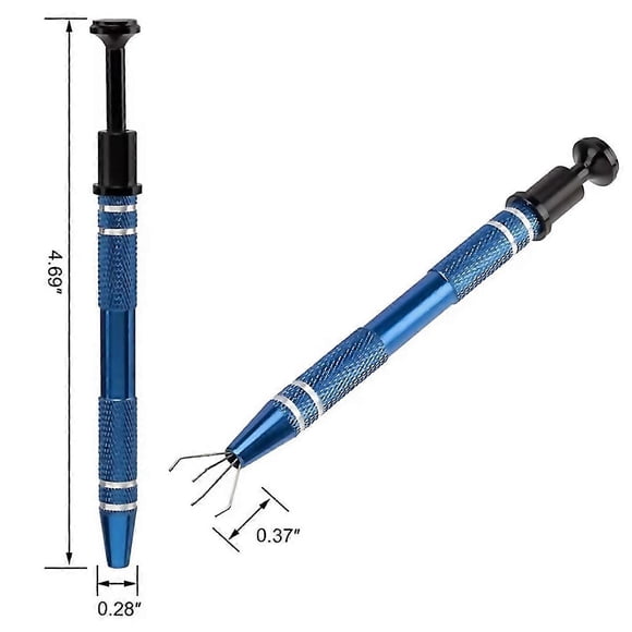 For 4 Jaw Gripper For Ic Chip Screw Clamping Hand Tool Blue
