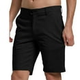 thumbnail image 3 of DDAPJ pyju Birthday Gifts! Men's Golf Dress Shorts Flat Front Chino Shorts Cotton Casual Work Shorts with Pockets Black XXL, 3 of 4