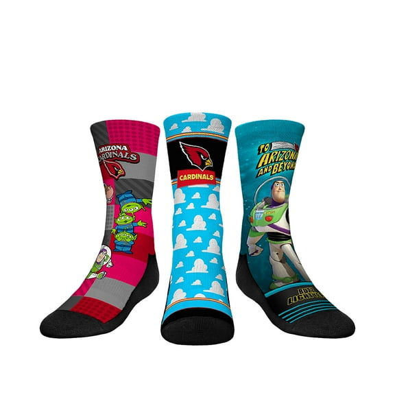 Youth Rock Em Socks Arizona Cardinals Toy Story 3-Pack Crew Socks