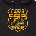 thumbnail image 3 of Instant Message - Lawn Enforcement Officer Badge - Men's Pullover Hooded Fleece Sweatshirt, 3 of 6