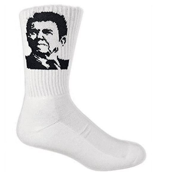 Ronald Reagan White Crew Socks