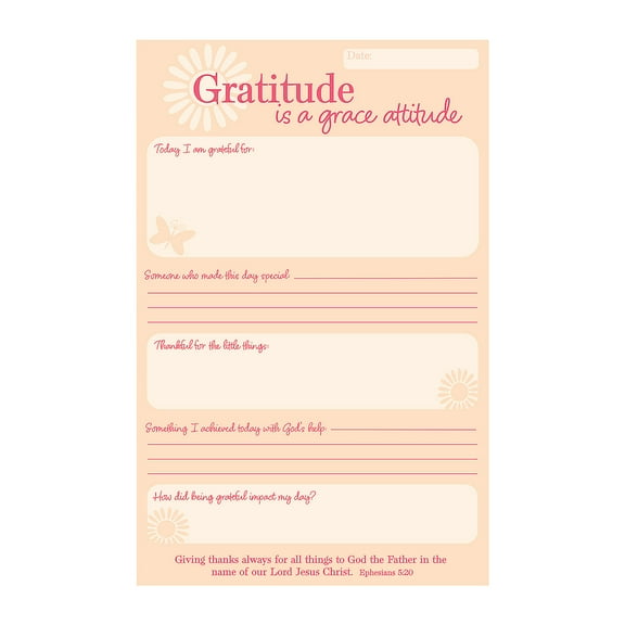 Fun Express 5 1/2" x 8 1/2" Religious Gratitude Reflection Notepads - 12 Pc.