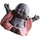 thumbnail image 1 of Mini Ceramic Buddha Figurine Monk Tea Pet Miniature Buddha Statue Chinese Maitreya Feng Shui Ornamen, 1 of 3