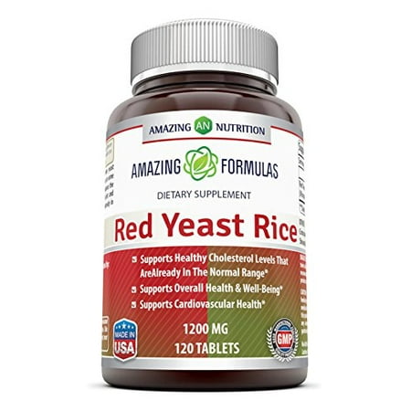 Amazing Formulas Red Yeast Rice 1200 Mg 120 (Doctors Best Red Yeast Rice)