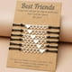 thumbnail image 1 of Pulsera ajustable de acero inoxidable de seis corazones, moderna y minimalista, joyería personalizada creativa retro para mujer, 1 of 6