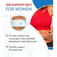 thumbnail image 4 of ITA-MED Breathable Elastic Rib Support Belt Wrap for Women, Small, 4 of 4