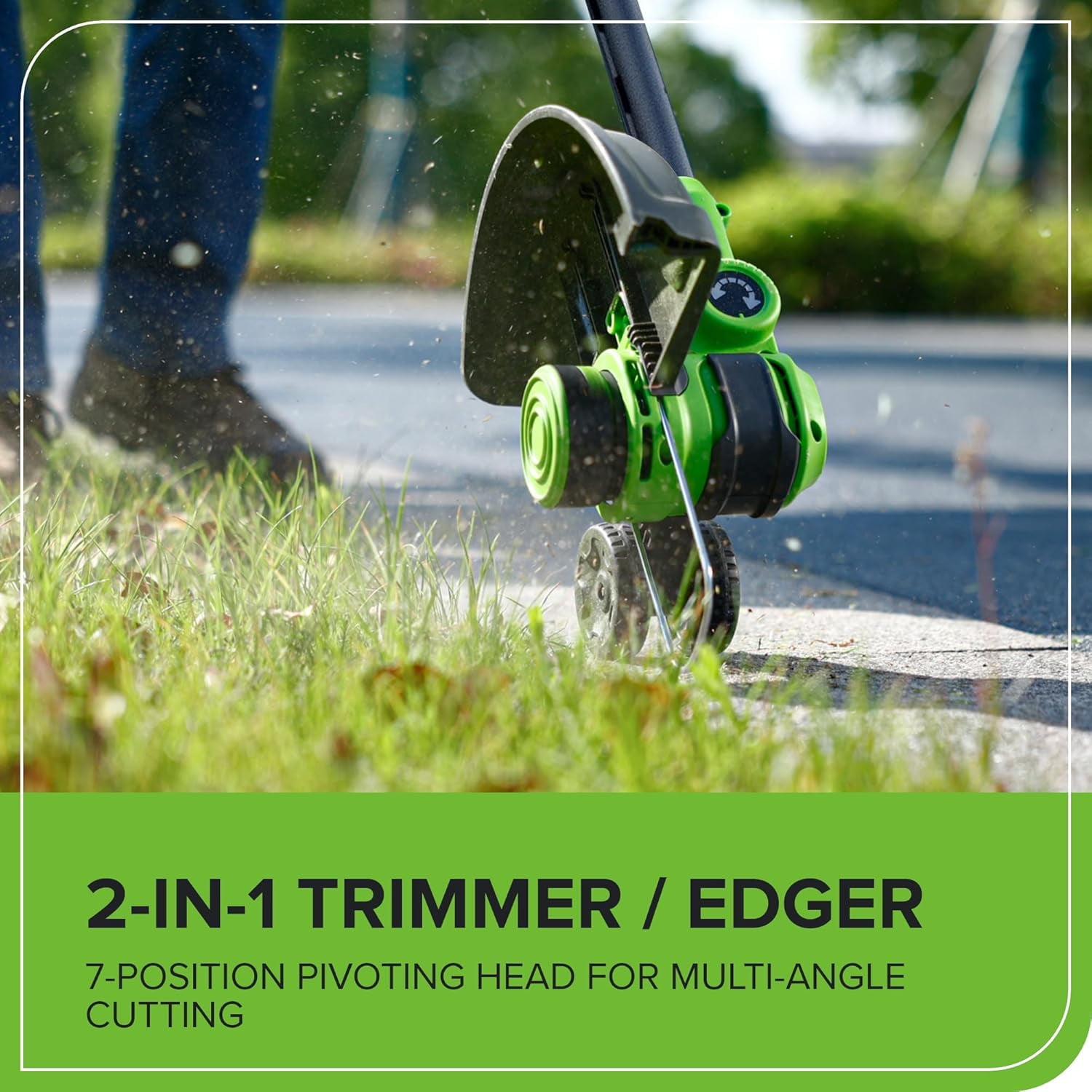 Greenworks 24V 12" BR String Trimmer/Edger Kit