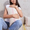 thumbnail image 5 of PILLOWPIA Linus Striped Cotton Pillow Cover, Blossom, 12''x 20'', Decorative Throw Pillow Case, 5 of 9