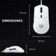 thumbnail image 3 of Mouse Gamer BALAM RUSH DRIFT PLUS MG3 7200dpi 6 Botones RGB Blanco BR-943529 Máxima comodidad y Precision, 3 of 5