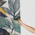 thumbnail image 3 of BCIIG Leaves Pattern Bathroom Shower Curtain Set with Hooks, Colorful Luxurious Graphic Print Polyester Fabric Fashion Decor, Waterproof with HD Print, Easy Installation, Machine Washable 60x72, 3 of 7