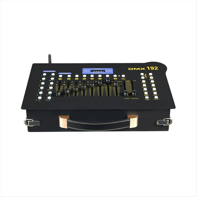 Consola 512 Inalámbrica, Controlador de Luces de 192 Canales con Cargador para Conciertos en , Karaokes, DJ, Clubes, Enchufe de EE. UU.