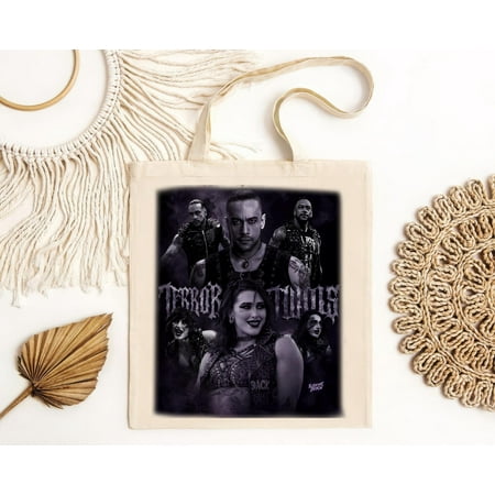 vintage Soft material  immerse yourself in comfort Terror Twins WWE Rhea Ripley And Damian Priest Tote Bag-TH24192