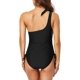 thumbnail image 3 of Traje de baño de una pieza acanalado, con lazo lateral y corte alto, talla XL, 3 of 5