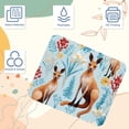 thumbnail image 3 of Kangaroo Square Non-Slip Rubber Bottom Printed Desk Mat Mouse Mat Gaming Mousepad Desk Pad - 8.3x9.8 Inch, Suitable for Office and Gaming, 3 of 6