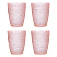 thumbnail image 1 of Uxcell Vasos de acrílico de 10oz, 4 paquetes de vasos reutilizables de plástico para el hogar y al aire libre, Rosa, 1 of 7