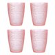 thumbnail image 1 of Uxcell Vasos de acrílico de 10oz, 4 paquetes de vasos reutilizables de plástico para el hogar y al aire libre, Rosa, 1 of 7