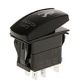 thumbnail image 2 of Interruptor basculante de 5 pines para luz Sasquatch de coche/barco, 12V/24V, ON/OFF, verde, 2 of 7