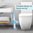 thumbnail image 6 of BRINJOY Potty Training Seat with Step Stool Ladder, Foldable Toddler Potty Seat for Toilet with Splash Guard, Cushioned Seat, and Anti-Slip Pad for Girls & Boys (Light Blue), 6 of 8