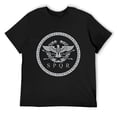 thumbnail image 3 of SPQR Men's Cotton Short Sleeve HD Print Tee for Casual T-Shirt Crew Neck Top Black 2XL, 3 of 7