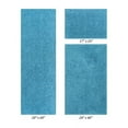 thumbnail image 3 of Better Trends 3 Piece Bathroom Rug Set 100% Polyester Bath Rug, Water Absorbent Non-Slip Bath Mat Machine Washable Micro Plush Collection - Teal, 3 of 3