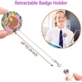 thumbnail image 4 of LAICAIW Retractable Badge Holder Reels with Alligator Clip, Little Sloth, 5 Pack, 4 of 6