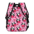 thumbnail image 4 of Fotbe Panda Heart Valentine Pattern Casual Backpack for School, Travel, and Outdoor Activities - Durable, Lightweight, and Comfortable, 4 of 5