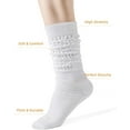 thumbnail image 4 of Slouchy Socks for Women Slouch Scrunch Knee High Boot Socks Soft Long Socks Cozy Crew Socks Leg Warmers, 4 of 6
