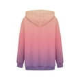thumbnail image 5 of KEINXS Women‘s Fashion Daily Versatile Casual Crewneck Sweatshirts Long Sleeve Gradient Top Sweatshirts Light Purple M, 5 of 5
