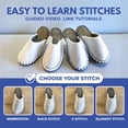 thumbnail image 3 of WOOLIGANS Slipper Making Craft Kit (Women's US Size 7/8), 3 of 12