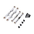 thumbnail image 4 of Fiocias 4 Pieces Toy Car Tie Rod RC Car Adjustable Tie Rod Metal Replacement Spare Parts Sturdy Performance Convenient Installation Suitable for Remote Contro Silver, 4 of 8
