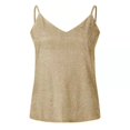 thumbnail image 4 of Womens Tank Tops Casual Fashion V Neck Strappy Sequin Sparkle Shimmer Camisole Sleeveless Tanks Tops Sexy Glitter Silver Party Strappy Gold 2XL, 4 of 4