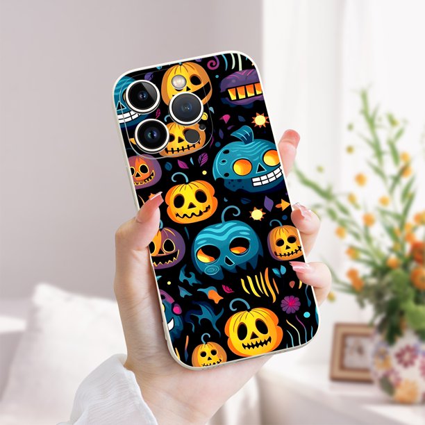 Exprésate con estilo: Funda de teléfono plateada mate con ilustración de dibujos animados extravagantes para iPhone 15 Pro Max 14 13 12 Pro 11